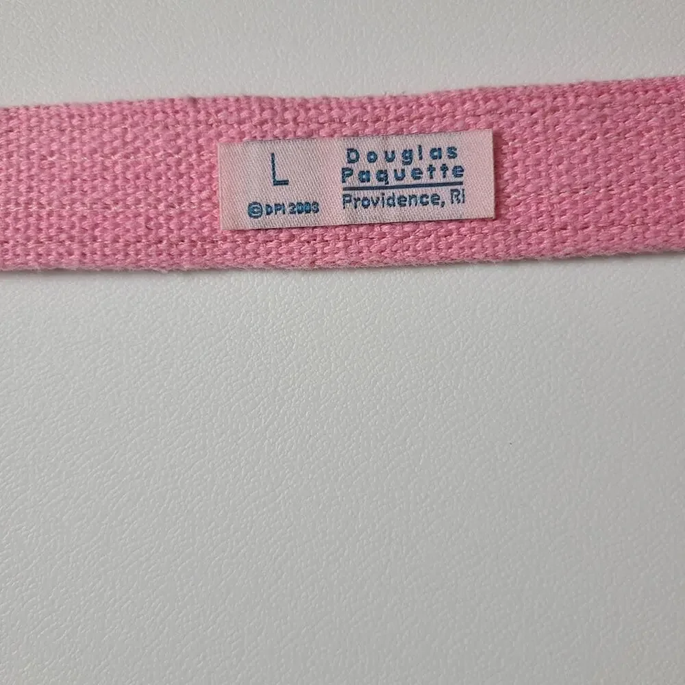 Douglas Paquette Pink Canvas Belt Size L 36